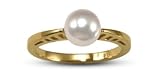 Arch Japanese Akoya Cultured Pearl Ring