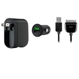 Belkin Charger Kit for New Apple iPad 2 / 3rd Generation, HD, 1080P, WiFi, 4G LTE, AT & T, Verizon (Home & Car)