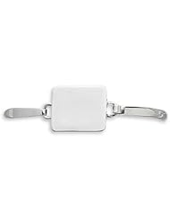 Sterling Silver Rectangle Engravable Cuff