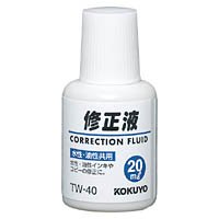 【クリックでお店のこの商品のページへ】コクヨS＆T 修正液 水性・油性共用 20ml： 文房具・オフィス用品