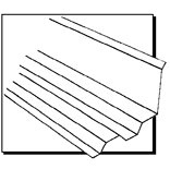 Suntuf Side Ridge Connector Flashing - 108656 4Ft. 2X7ft. Cl Ridge Flashing