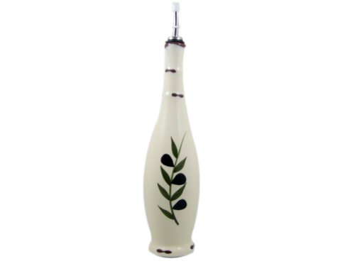 Olive Oil Decanter, Decorative With Pour Spout by Bella Cucina