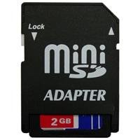 Takems 2GB Mini SD high speed flash memory card + adaptor. Highest quality, very fast, SDMI compliant (secure digital music initiative), lowest battery consumption, cryptographic security for data & 5yr manufacturer warranty. For use with digital cameras, PDA, Smartphones, Mobile phones, Mobile computers, Notebooks & more.