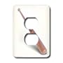 Kids Stuff - Baseball Bat - Light Switch Covers - 2 plug outlet cover