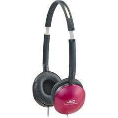 JVC HAS150R Folding Headphones with Ipod - Matching Colors (Red)
