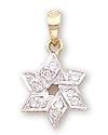 14kt Gold Religious Pendant with Diamonds - DS607