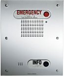 Talk A Phone Emergency/Information Phone:Indoor/Outdoor,2 Button EMERGENCY & INFO Phone