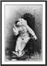 Historic Print S Pilar Morin as clownmime full length seated facing slightly left