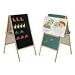 Quartet XEH021 Quartet 5-In-1 Magnetic Teacher's Easel, Chalkboard/Flannel, 24 x 47, BLK/Green
