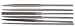 TELL SWISS NEEDLE FILES SET OF 6 FINE