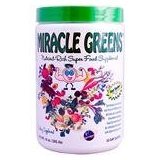 Miracle Greens-Nutrient-Rich Super Food Supplement, (2 Pack) 20oz