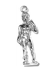 Sterling Silver 3D Michelangelos Statue Of David Vacation Travel Tour Charm