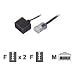 Bleil Adapterkabel, RJ45(8p4c)-Stecker auf TAE 3 x NFF-Buchsen, 0,20 m