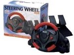Childrens Toyshop  Video Games : Logitech Dexxa Steering Wheel - Wheel and pedals set - 9 button(s) - black