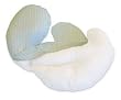 Boppy Total Body Pillow Cotton Slipcover, Sage Stripes