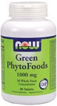 Green PhytoFoods by NOW Foods - Natural Foods (1000 mg - 90 Tablets)