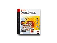 Adobe Photoshop Elements - (version 2.0 ) - avec Adobe Photoshop Album - ensemble complet - 1 utilisateur - CD - Win - fran�ais