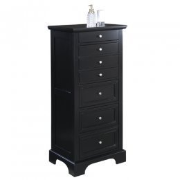 Home Styles Bedford Lingerie Chest , Jewelry Armoire in Black Finish