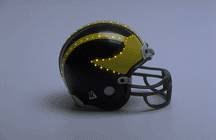 Michigan Wolverines Fiber Optic Mini Helmet
