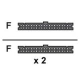 APC - IDE / EIDE cable - 40 PIN IDC (F) - 40 PIN IDC (F) - 61 cm