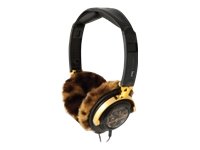 IFROGZ EarPollution Nerve Pipe Headphones mit Pelz-Graffiti-Schwarz-Gold  Ueberohr Kopfhoe Preisvergleich
