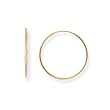 14k Gold Medium to Large (M/L) Size Endless 1 1/16"(27mm) Hoop Earrings, HypoAllergenic