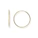 14k Gold Medium to Large (M/L) Size Endless 1 1/16" (27mm) Hoop Earrings, HypoAllergenic