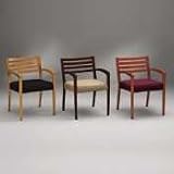 Cambia 2160 Series Arch Arm Reception Chair, Raven, Mahogany Finish (HON2165NBE11) Category: Guest and Side Chairs