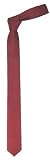 SKINNY NARROW TIE NECKTIE RETRO Solid Maroon 2"