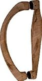 CRL 6 Antique Bronze Back-To-Back Sculptured Solid Pull Handle
