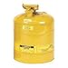 Automotive : Justrite Mfg Company 5 Gallon Yellow Type 1 Safety Can 10811