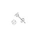 Sterling Silver Square Earrings - Stamping - 3 mm