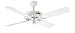 Hunter 25602 Outdoor Original ETL Damp Listed 52-Inch 4-Blade Ceiling Fan, White with White Plastic Blades
