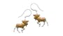 Moose Silver and Enamel Earrings