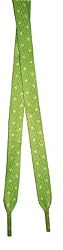 Foot Galaxy 54" Green with White Dot Printed Shoe Laces