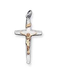 Sterling Silver Crucifix Pendant QC3389"
