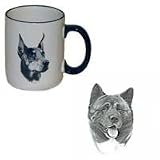 Akita Country Mug, Porcelain by Rosalinde (12 oz.)
