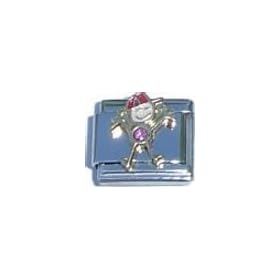 October Pink Tourmaline Color Boy Child Baby Birthstone Italian Charm