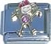 Clearly Charming October Pink Tourmaline Color Boy Child Baby Birthstone Italian Charm