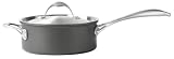 Calphalon One Infused Anodized 3-Quart Shallow Sauce pan with Lid