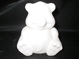 Cute moon and stars bear, The picture is illustration, the item ships unfinished, completely white