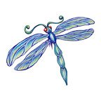 DRAGONFLY 4 Temporary Tattoo 2x2