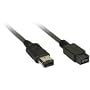 Intos Firewire 800 Kabel Kabel IEEE1394b 9 pin - 6 pin 1.0 m