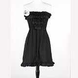 Bag Lady Ruffle Bandeau Style Swimsuit Cover Up