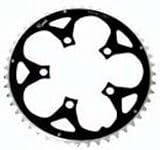 Rocket Alloy Ramped Chainring 110mm 5 Bolt 36T Black/Silver