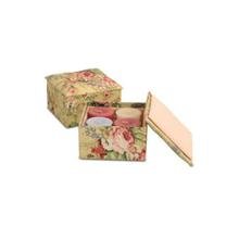 Hannah - Tuffet Box By Aromazone Candle Giftset (4.5 X 4.5 X 3.25)