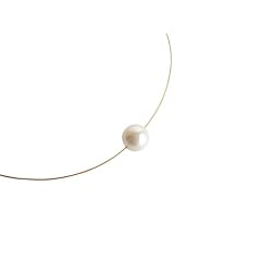 Gemshine MK-Perlen Kette *Edel Weiss* 14k Gold