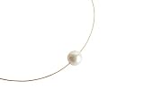 Gemshine MK-Perlen Kette *Edel Weiss* 14k Gold