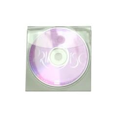 CD-H�llen selbstklebend mit Klappe rund - 100 St�ck