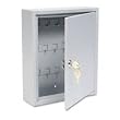 Buddy Products 0128-32 Key Cabinet, 28 Hooks, Steel, 3 x 12 x 10-Inches, Platinum